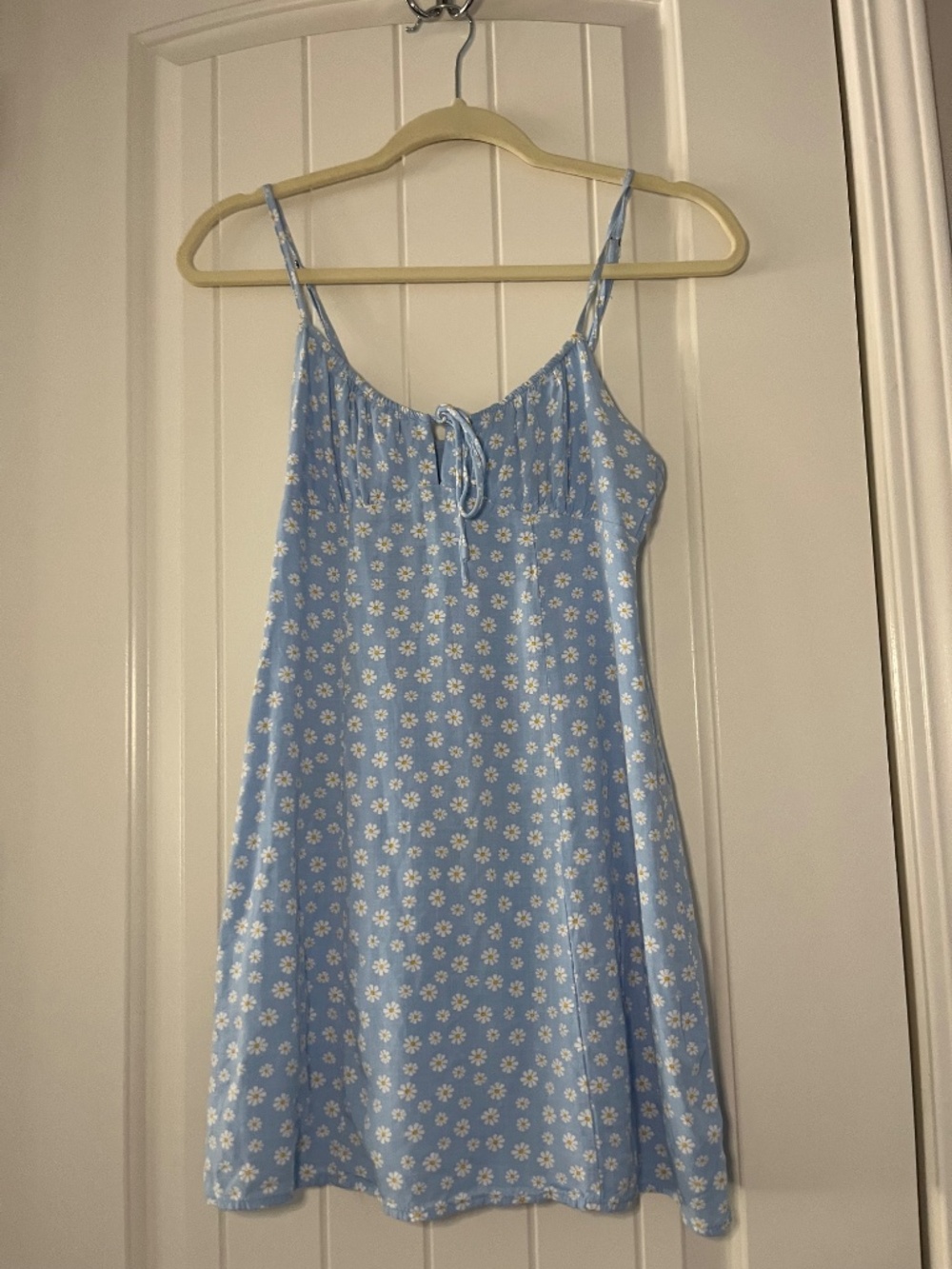 Aeropostale XS Blue Daisy Print Mini Dress Cottagecore Sundress
